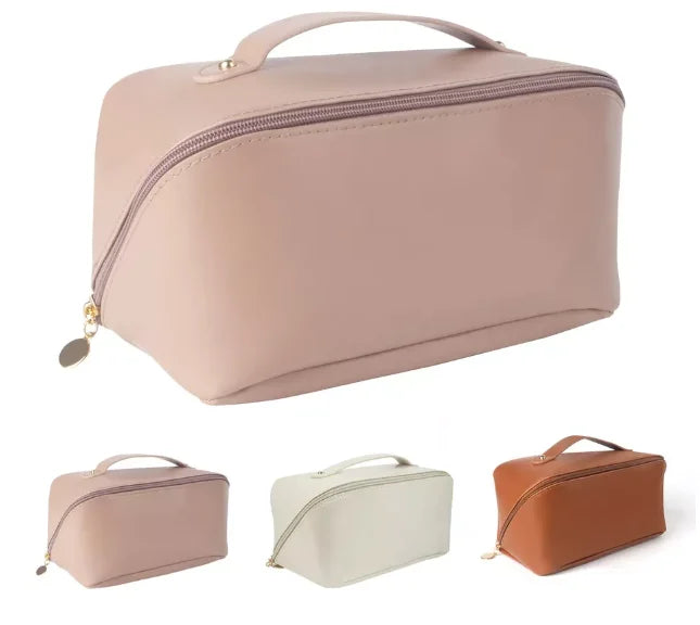 Bolsa Necessaire Cosmético De Couro