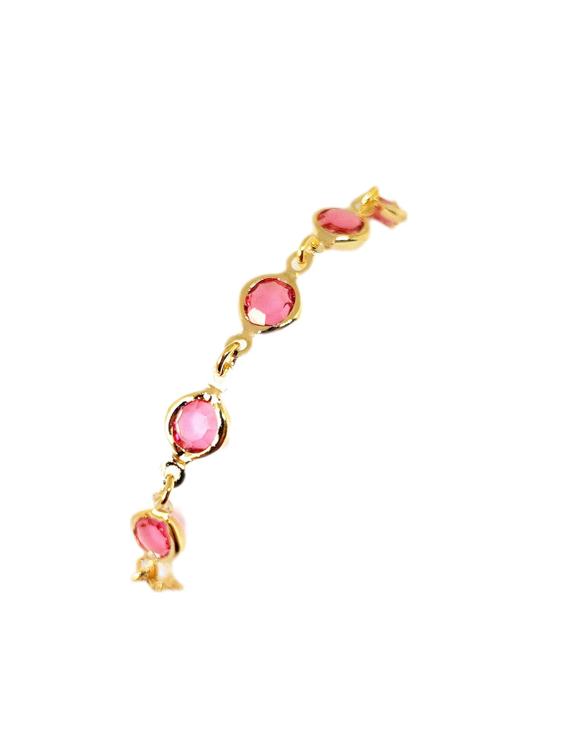 Pulseira Rosa 18k